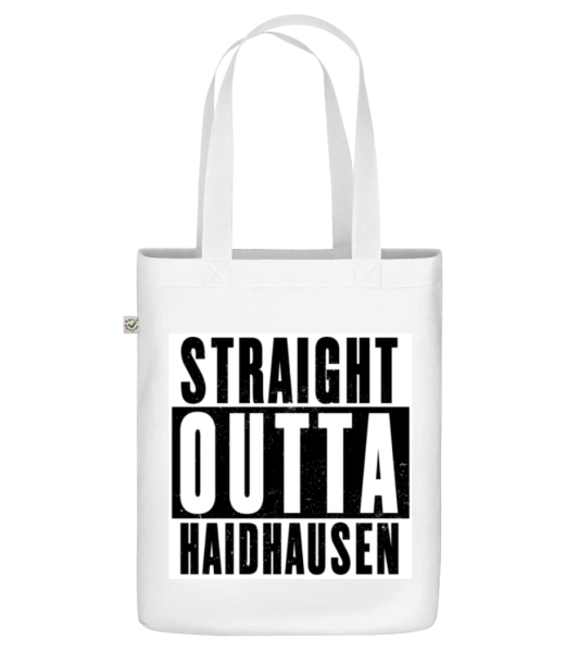 Straight Outta Haidhausen - Bio Tasche - Weiß - Vorne