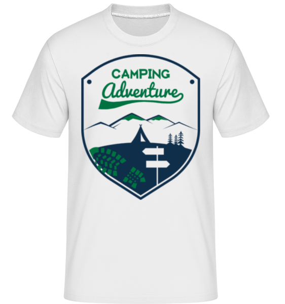 Camping Adventure Icon - Shirtinator Männer T-Shirt - Weiß - Vorne