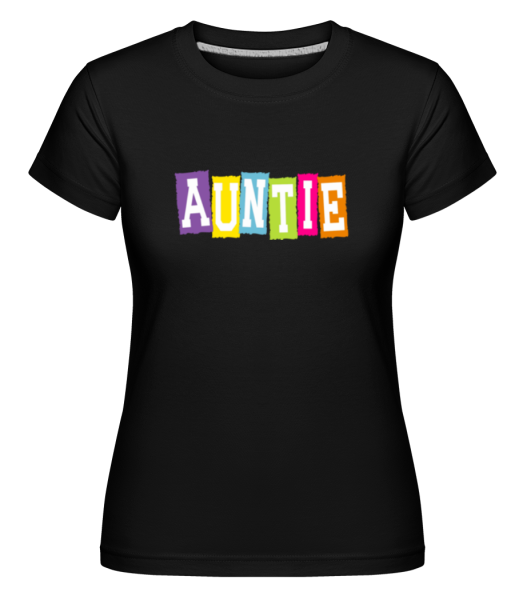 Auntie - Shirtinator Frauen T-Shirt - Schwarz - Vorne