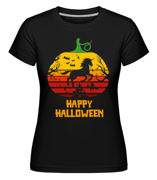 Happy Halloween -  Shirtinator Women's T-Shirt - Black - Front
