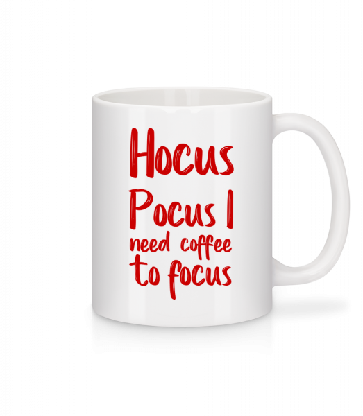 Hocus Pocus I Need Coffee To Focu - Mug - White - Front