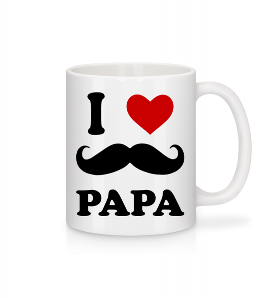 I Love Papa - Mug - White - Front