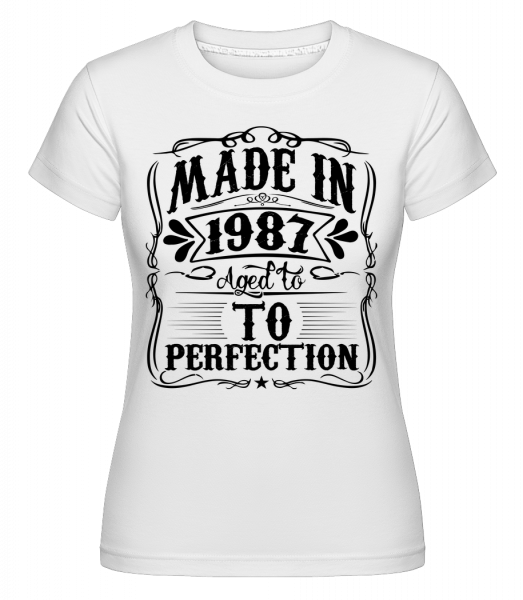 Aged To Perfektion -  Shirtinator Women's T-Shirt - White - Vorn