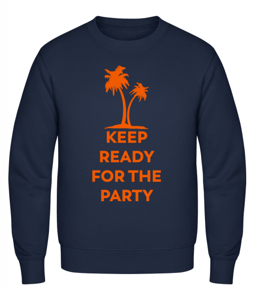 Keep Ready For The Party - Männer Pullover - Marine - Vorn