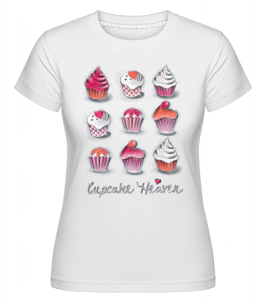 Cupcake Heaven -  Shirtinator Women's T-Shirt - White - Front