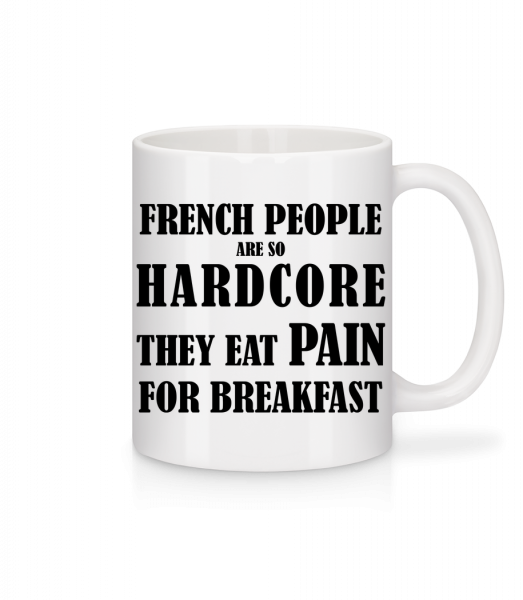 French People Eat Pain For Breakfast - Mug - White - Front