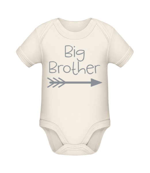 Big Brother - Baby Bio Strampler - Creme - Vorne