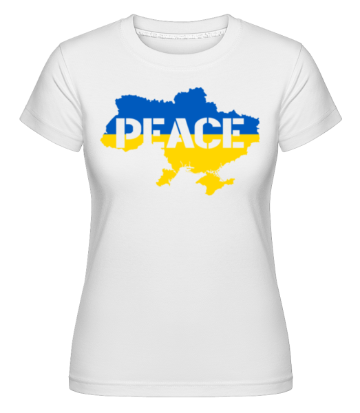 Peace Ukraine country -  Shirtinator Women's T-Shirt - White - Front