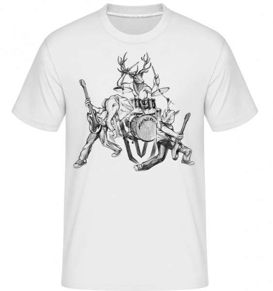 Wilde Band - Shirtinator Männer T-Shirt - Weiß - Vorn