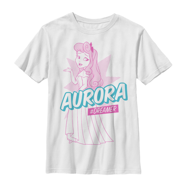 Disney - Sleeping Beauty - Aurora Pop - Kids T-Shirt - White - Front
