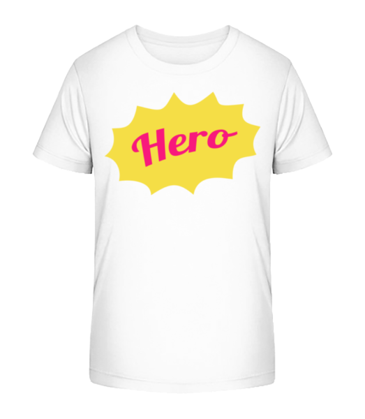 Hero Icon - Kinder Bio T-Shirt Stanley Stella - Weiß - Vorne