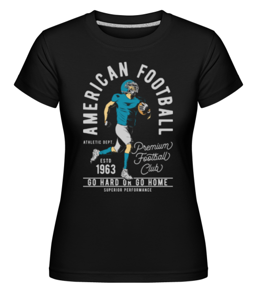 American Football -  Shirtinator Women's T-Shirt - Black - Front