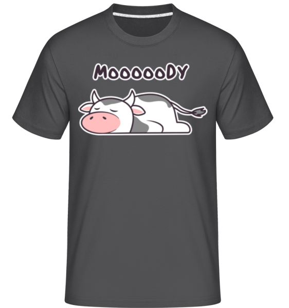 Moooody -  Shirtinator Men's T-Shirt - Anthracite - Front