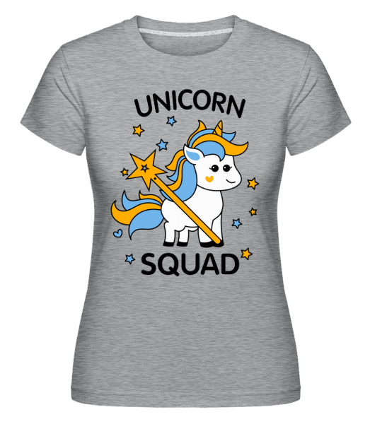Unicorn Squad - Shirtinator Frauen T-Shirt - Grau meliert - Vorn