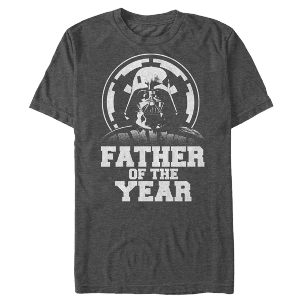 Star Wars - Darth Vader Lord Father - Vatertag - Männer T-Shirt - Anthrazit meliert - Vorne