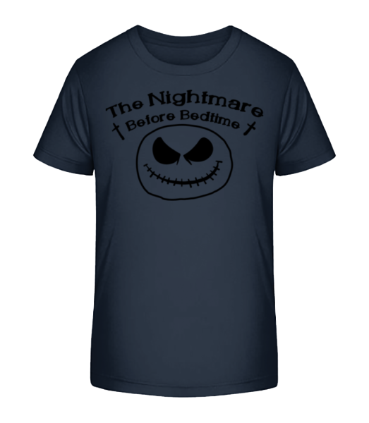 Nightmare Before Bedtime - Kid's Bio T-Shirt Stanley Stella - Navy - Front