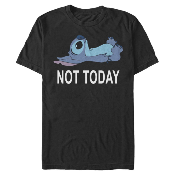 Disney - Lilo & Stitch - Stitch Not Today - Männer T-Shirt - Schwarz - Vorne
