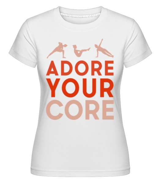 Adore Your Core Pilates -  Shirtinator Women's T-Shirt - White - Front