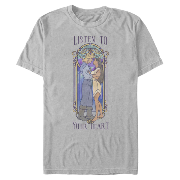 Disney Classics - Pocahontas - Skupina Without Knowing You - Valentine's Day - Men's T-Shirt - ash_grey - Front