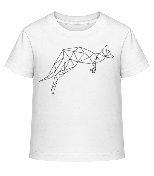 Polygon Kangaroo - Kid's Shirtinator T-Shirt - White - Front