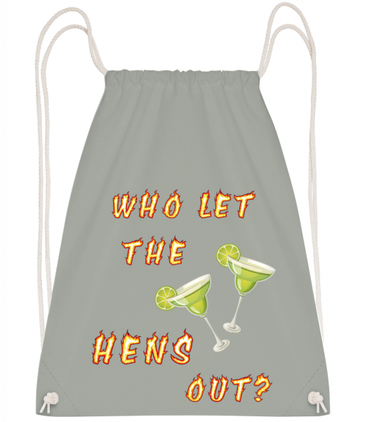 Who Let The Hens Out? - Drawstring Backpack - Anthracite - Vorn