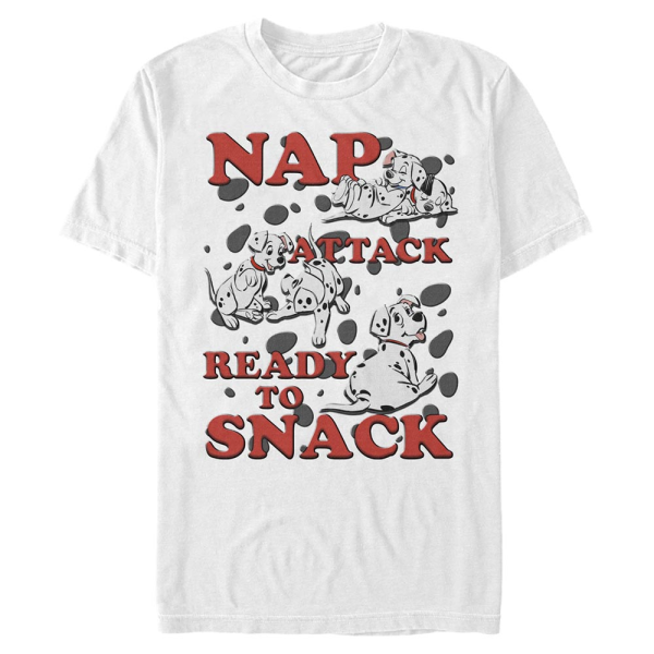 Disney Classics - 101 Dalmatiner - Skupina Nap Attack Snack Pups - Männer T-Shirt - Weiß - Vorne