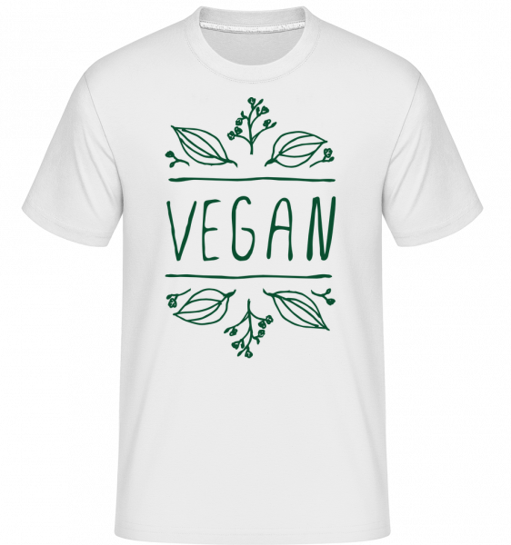 Vegan Sign -  Shirtinator Men's T-Shirt - White - Vorn