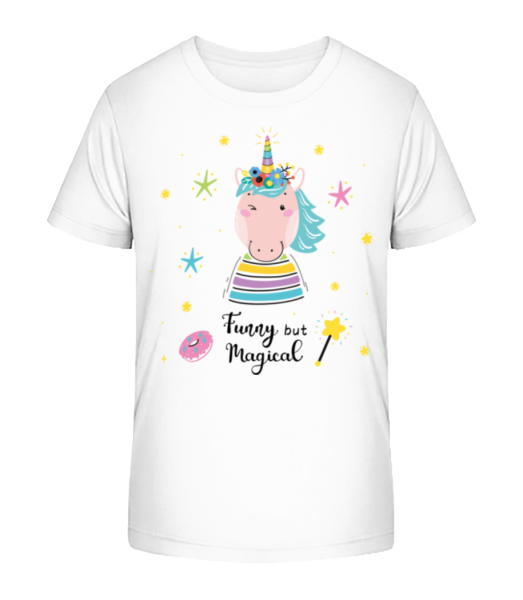 Funny But Magical - Kid's Bio T-Shirt Stanley Stella - White - Front