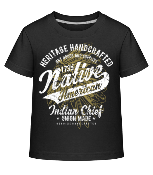 Native American - Kid's Shirtinator T-Shirt - Black - Front