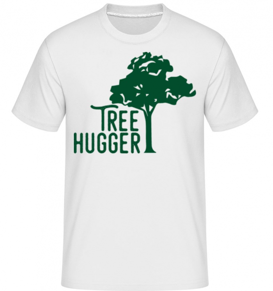 Tree Hugger -  Shirtinator Men's T-Shirt - White - Front