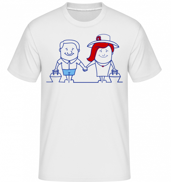 Happy Couple -  Shirtinator Men's T-Shirt - White - Front