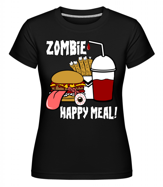 Zombie Happy Meal - Shirtinator Frauen T-Shirt - Schwarz - Vorn