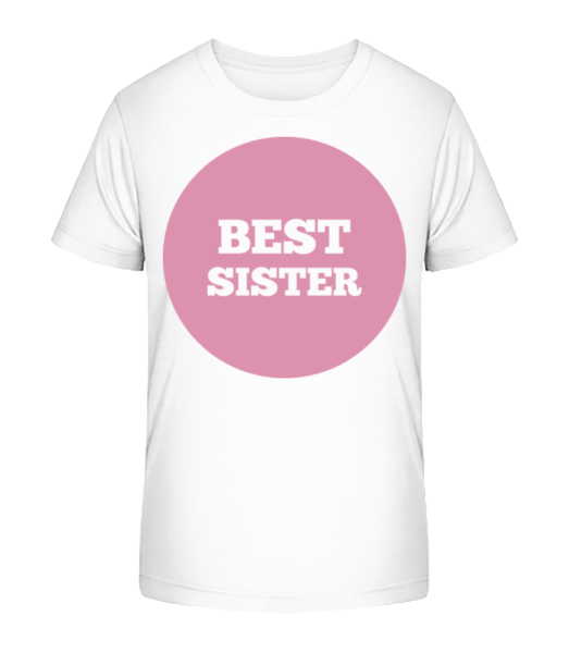 Best Sister - Kinder Bio T-Shirt Stanley Stella - Weiß - Vorne