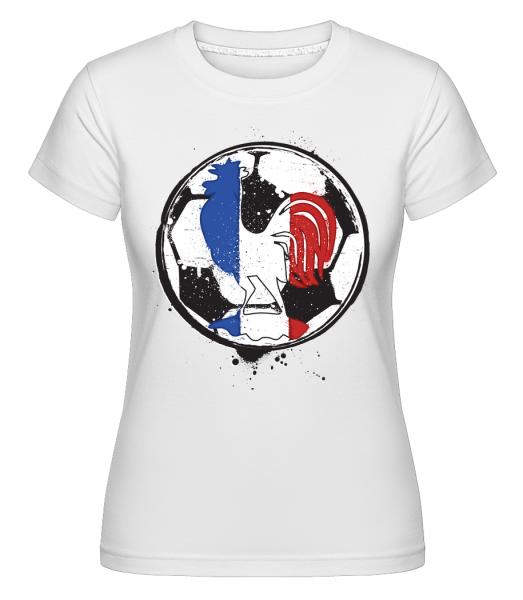 Football France -  Shirtinator Women's T-Shirt - White - Vorn