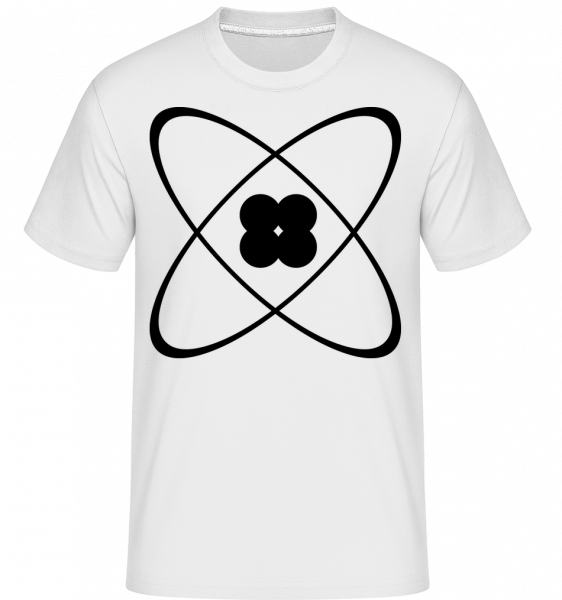 Atom Symbol - Shirtinator Männer T-Shirt - Weiß - Vorn