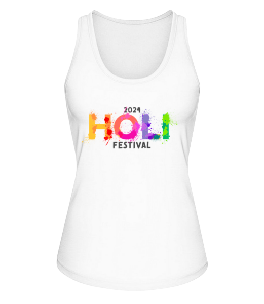 Holi Festival 2023 - Women's Organic Tank Top Stanley Stella - White - Front