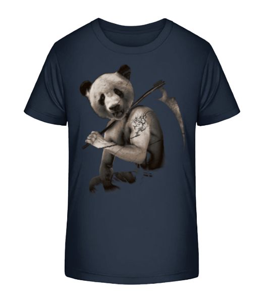 Sensen Panda - Kinder Bio T-Shirt Stanley Stella - Marine - Vorne