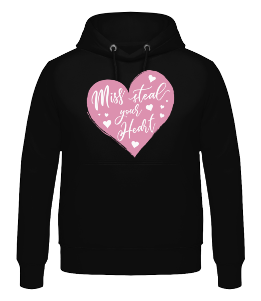 Miss Steal Your Heart - Men's Hoodie - Black - Front