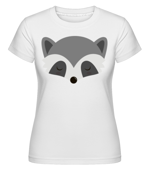 Waschbär Comic - Shirtinator Frauen T-Shirt - Weiß - Vorne
