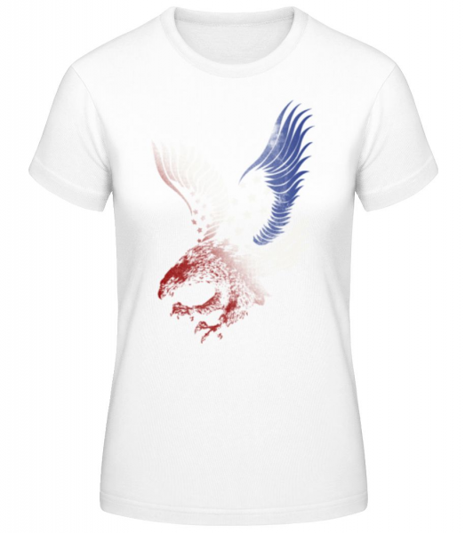 Amerikanischer Adler - Frauen Basic T-Shirt - Weiß - Vorne