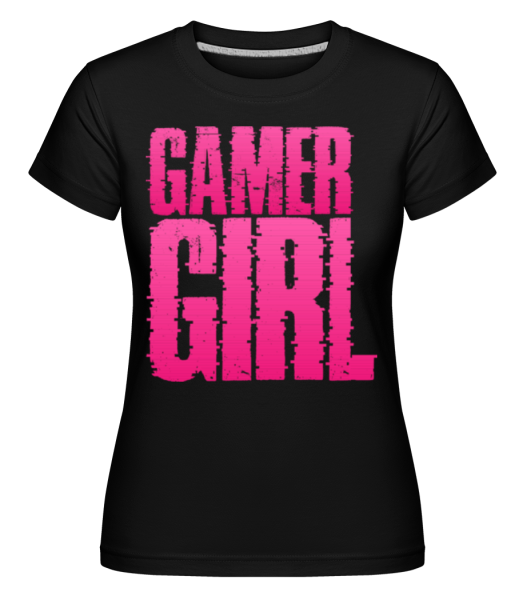 Gamer Girl Design -  Shirtinator Women's T-Shirt - Black - Front