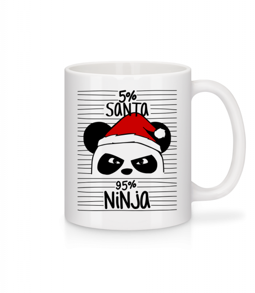 Santa Ninja Panda - Mug - White - Front