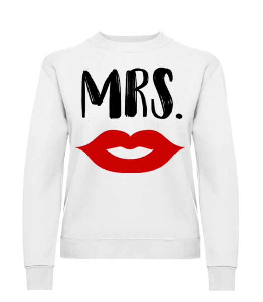Mrs. - Frauen Pullover - Weiß - Vorne