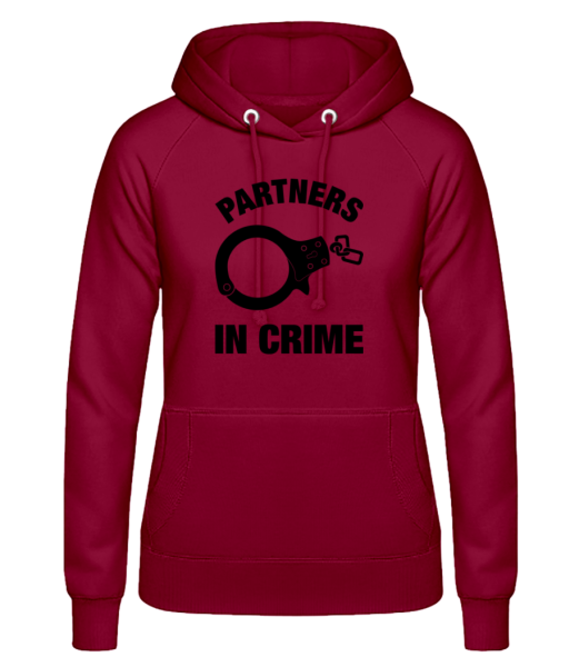 Partner in crime - Women's Hoodie - Bordeaux - Front