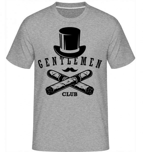 Gentlemen Club - Shirtinator Männer T-Shirt - Grau meliert - Vorn