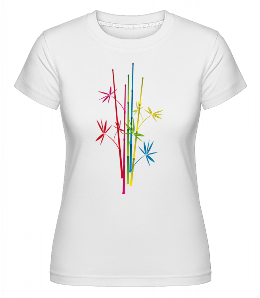 Bamboo Symbol - Shirtinator Frauen T-Shirt - Weiß - Vorn