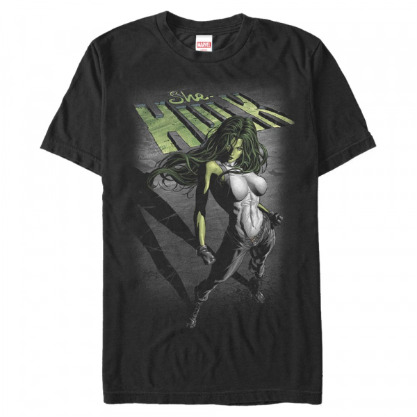 Marvel - She-Hulk Incredible She - Men's T-Shirt - Black - Front