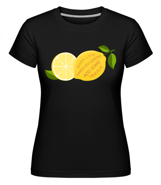 Lemon and Tequila - Shirtinator Frauen T-Shirt - Schwarz - Vorn