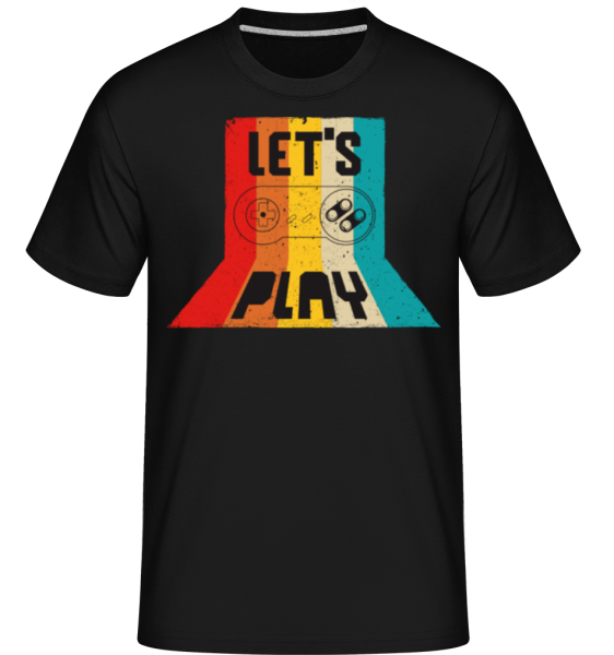 Lets Play -  Shirtinator Men's T-Shirt - Black - Front