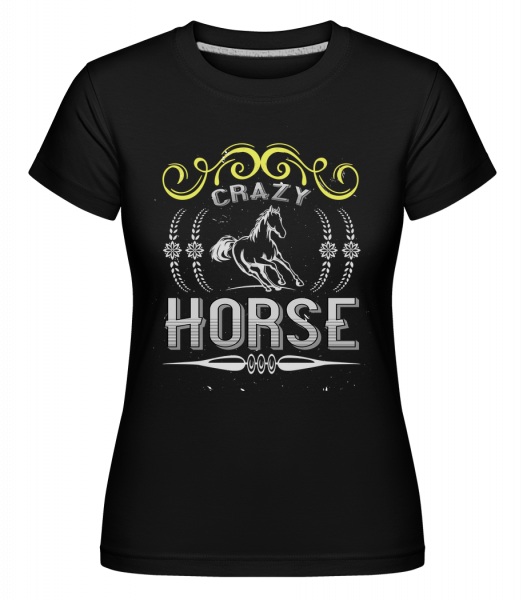 Crazy Horse -  Shirtinator Women's T-Shirt - Black - Front